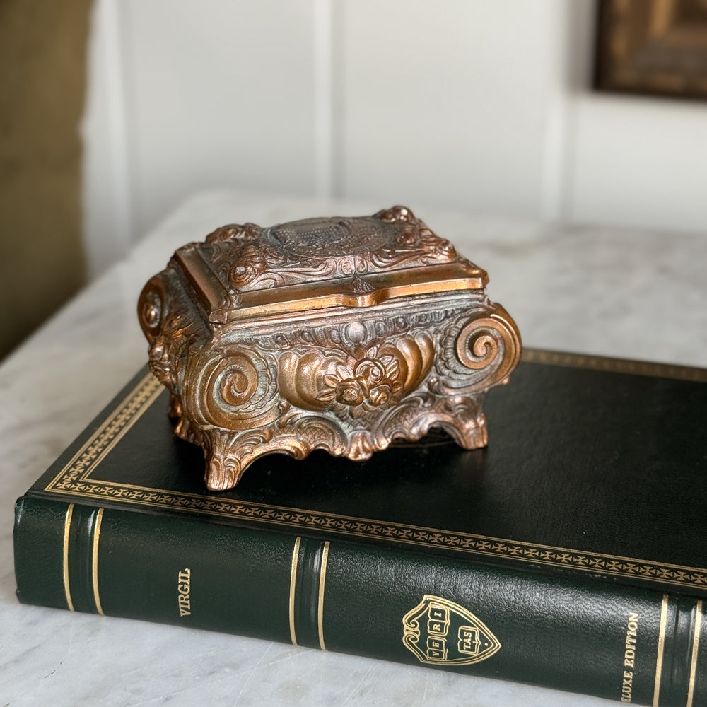 Vintage German Castle Trinket Box