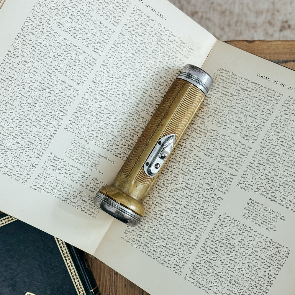 Vintage Homart Gold Flashlight- Santa Catcher