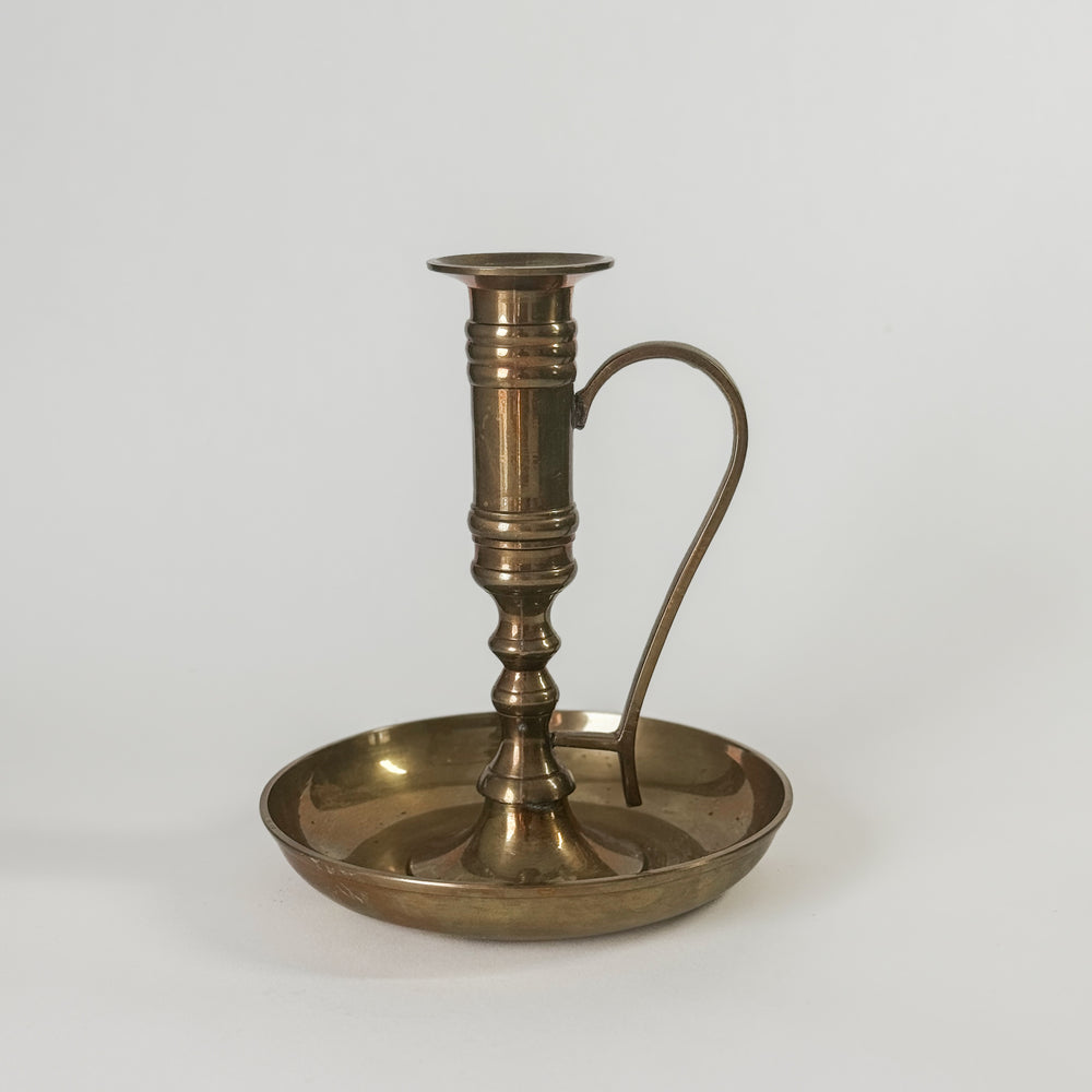 Vintage Brass Taper with Handle