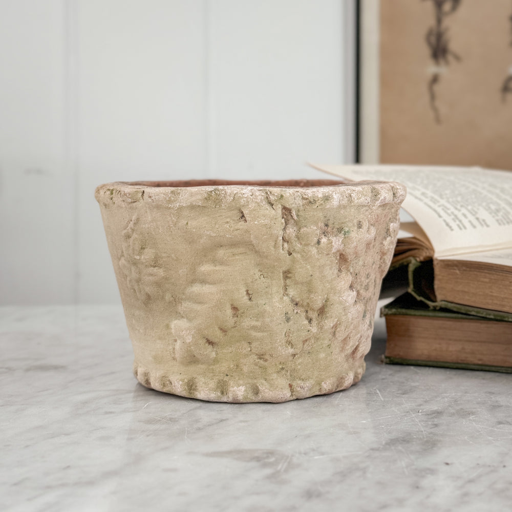 Terracotta Aged Leaf Planter Small
