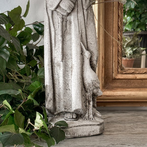 Concrete St. Francis Statue.