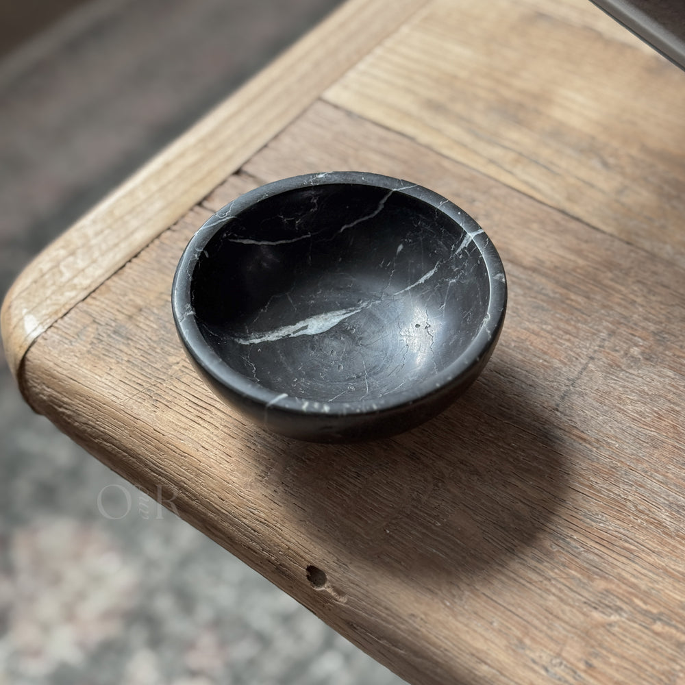Black Marble Bowl