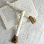 Vintage Large White Stone Calligraphy Brush