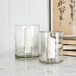 Glass Candle Hurricane- Two sizes available