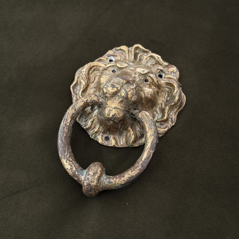 Vintage Solid Brass Lion Door knocker