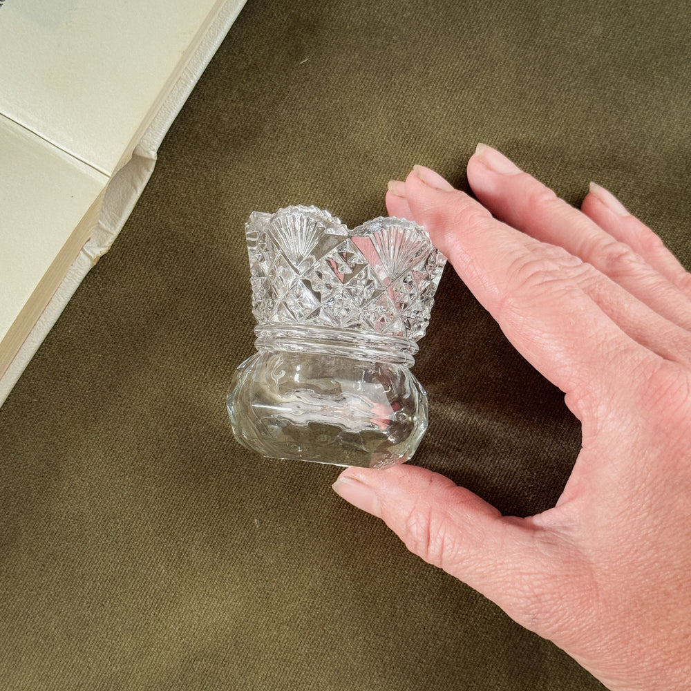 Vintage Glass Toothpick Holder VIII