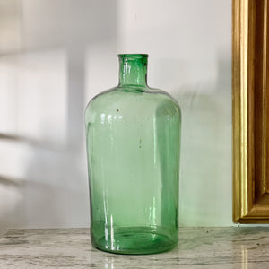 Vintage Green Skinny Neck Bottle