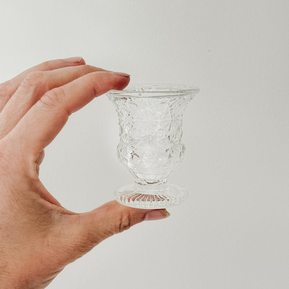 Vintage Glass Toothpick Holder V