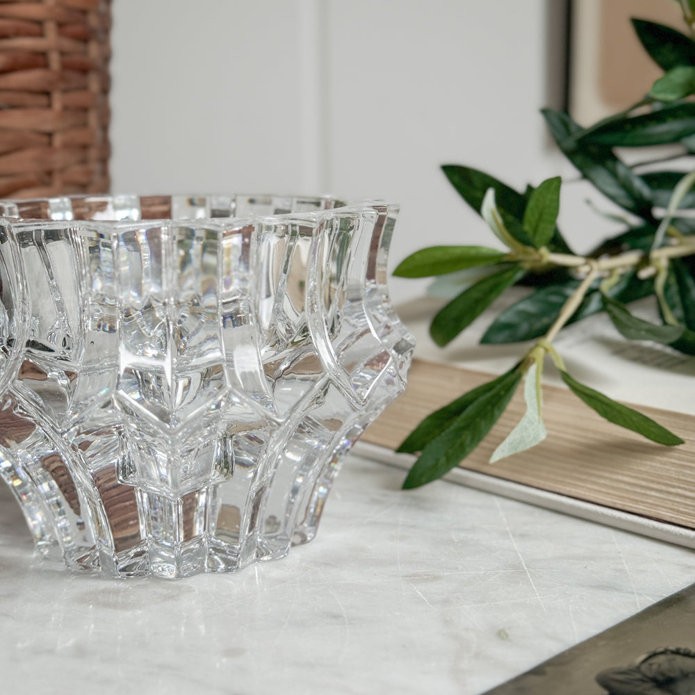 Vintage Mikasa tealight crystal holder