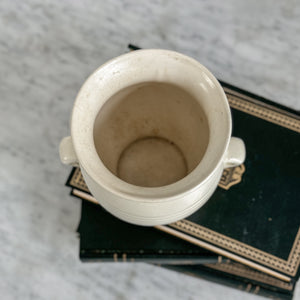 Vintage cream handled urn vase