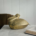 Vintage Brass Pelican