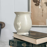 Vintage cream handled urn vase
