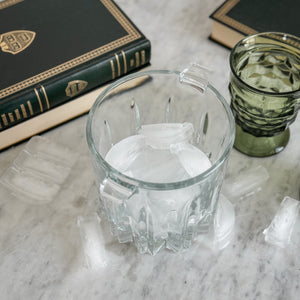 Vintage Glass ice Bucket.