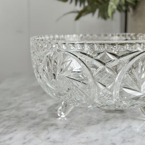 Vintage glass footed bowl.