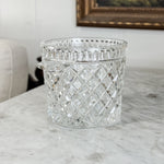 Vintage Crystal Glass Ice Bucket