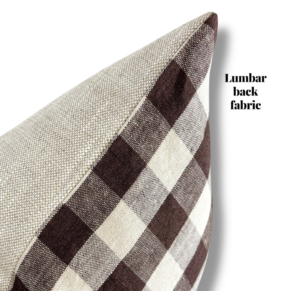 Leigh Gingham Pillow Cover- Multiple Sizes.