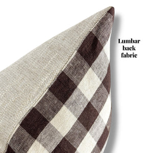Leigh Gingham Pillow Cover- Multiple Sizes.