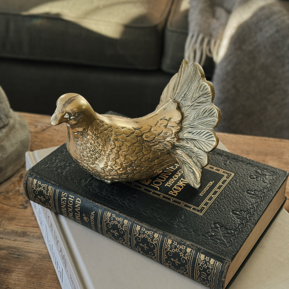 Vintage Brass Grouse