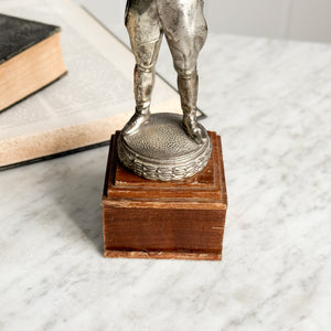 Vintage male guard statue.