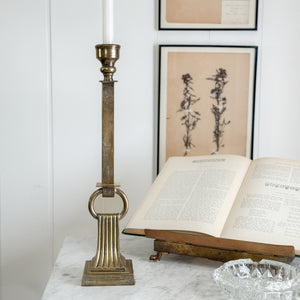 Vintage tall ring taper candleholder.
