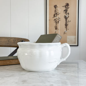 Antique Ironstone Chamber Pot- Wheat I