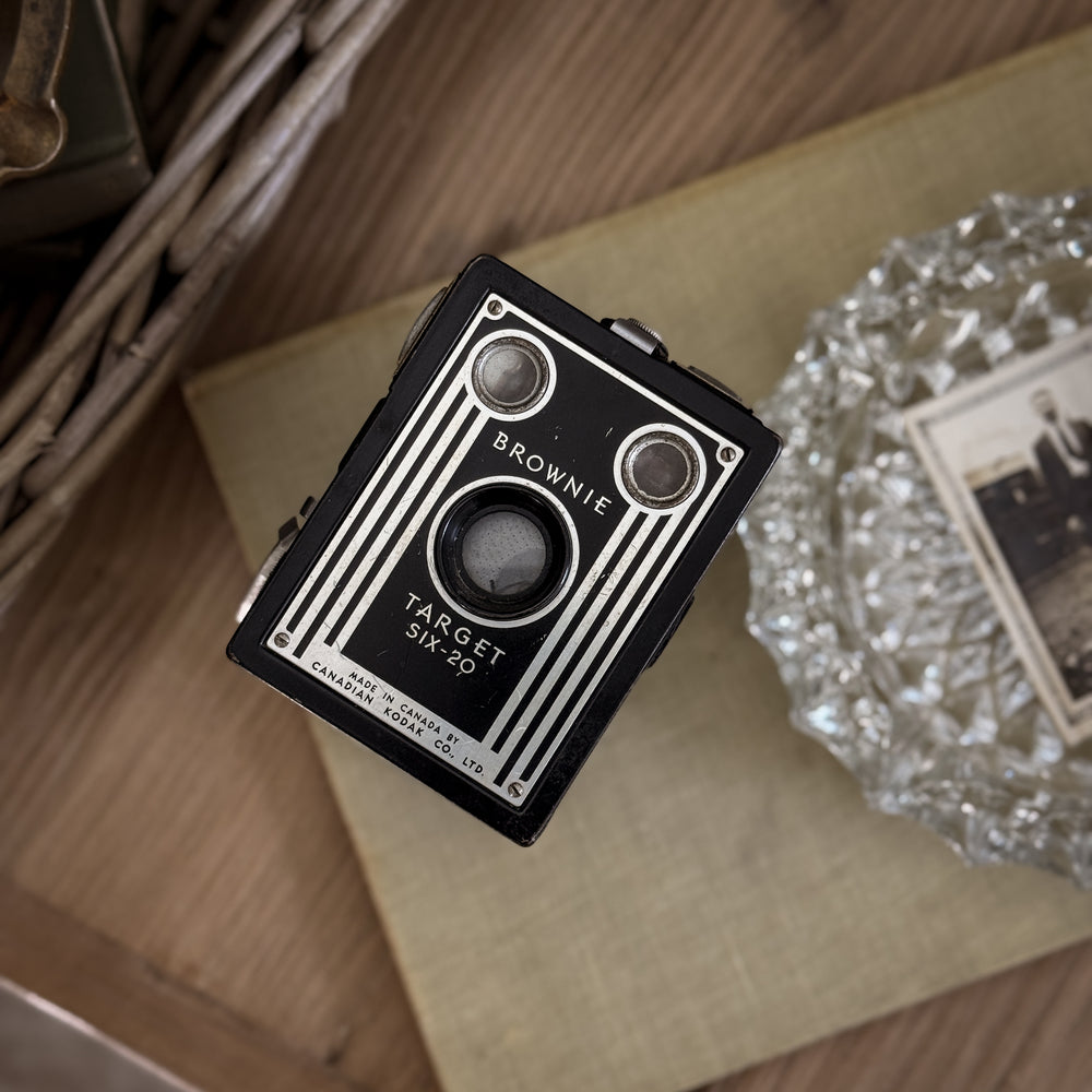 Vintage Brownie Target six-20 camera.