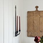 Vintage Cast Iron Taper Candle Sconce