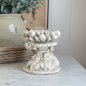 Concrete Floral Candle holder