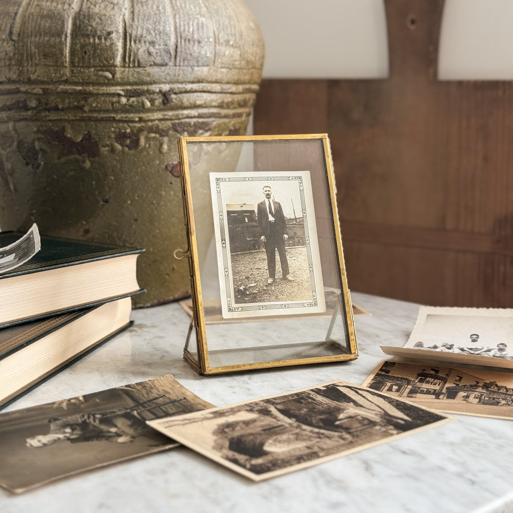 Gold Standing Glass Frame - multiple sizes