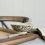 Vintage black pottery bowl