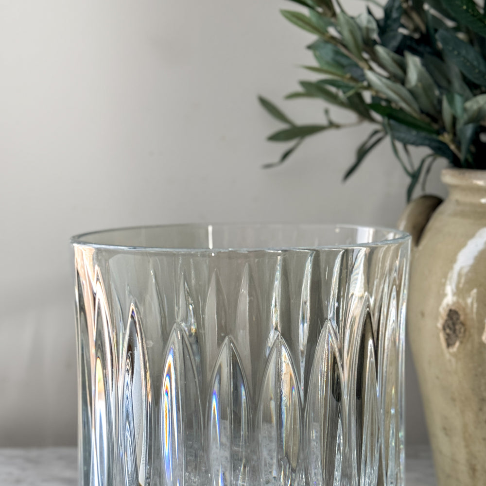 Vintage Crystal Ice Bucket.