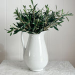 Antique white Ironstone pitcher- J &G Meakin