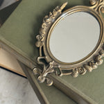 Small Vintage Metal Mirror