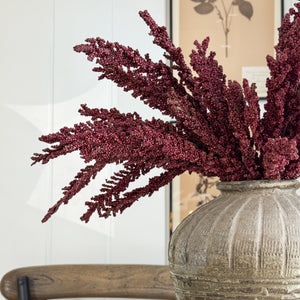 Burgundy Faux Fall Amaranth Stem
