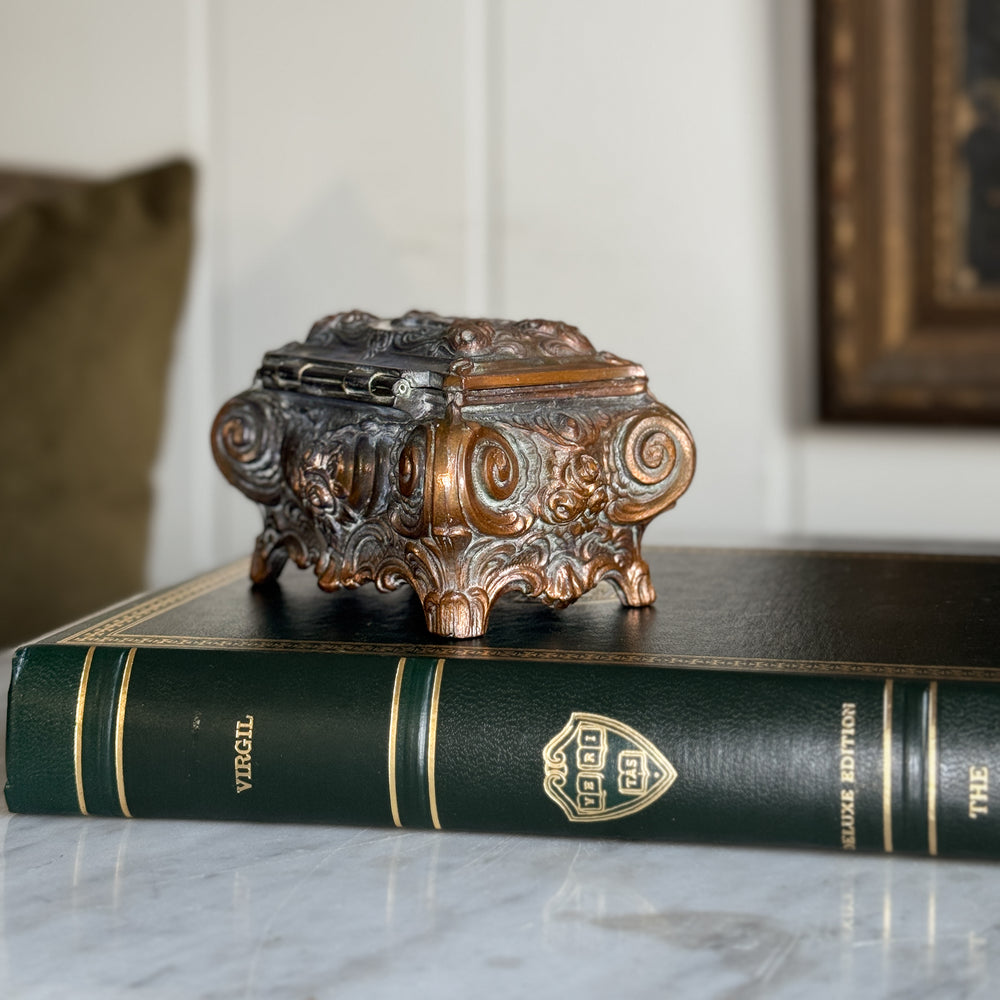 Vintage German Castle Trinket Box