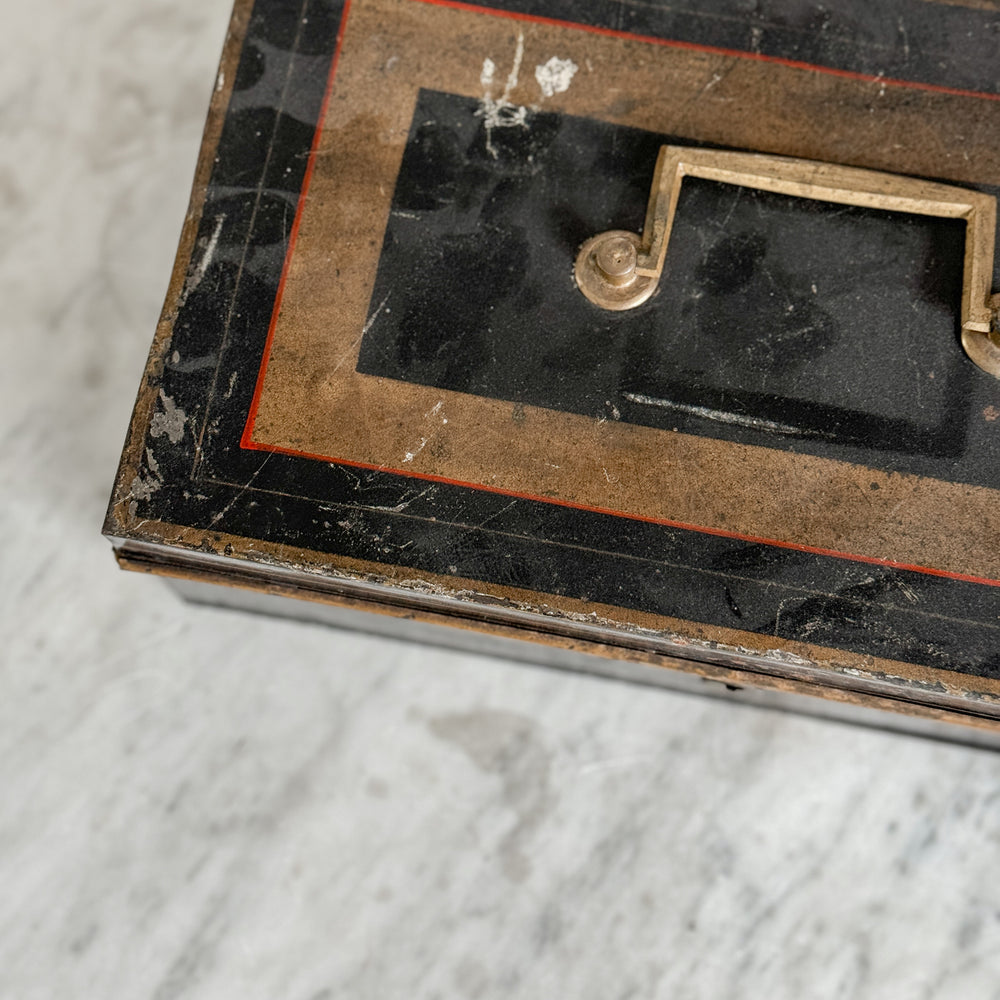 Vintage Metal Deed Box.