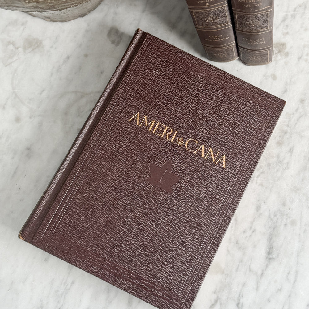 Vintage Ameri Cana Encyclopedia Book