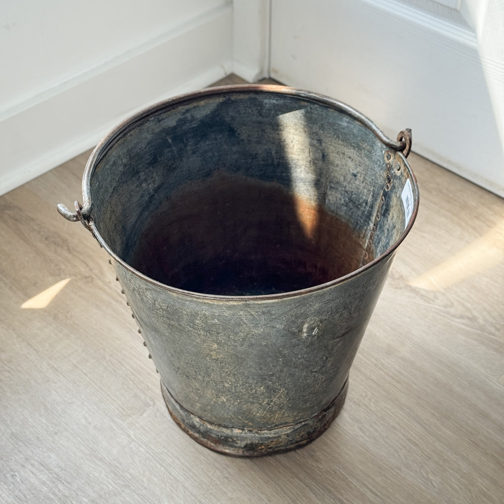 Vintage Metal Dairy Bucket