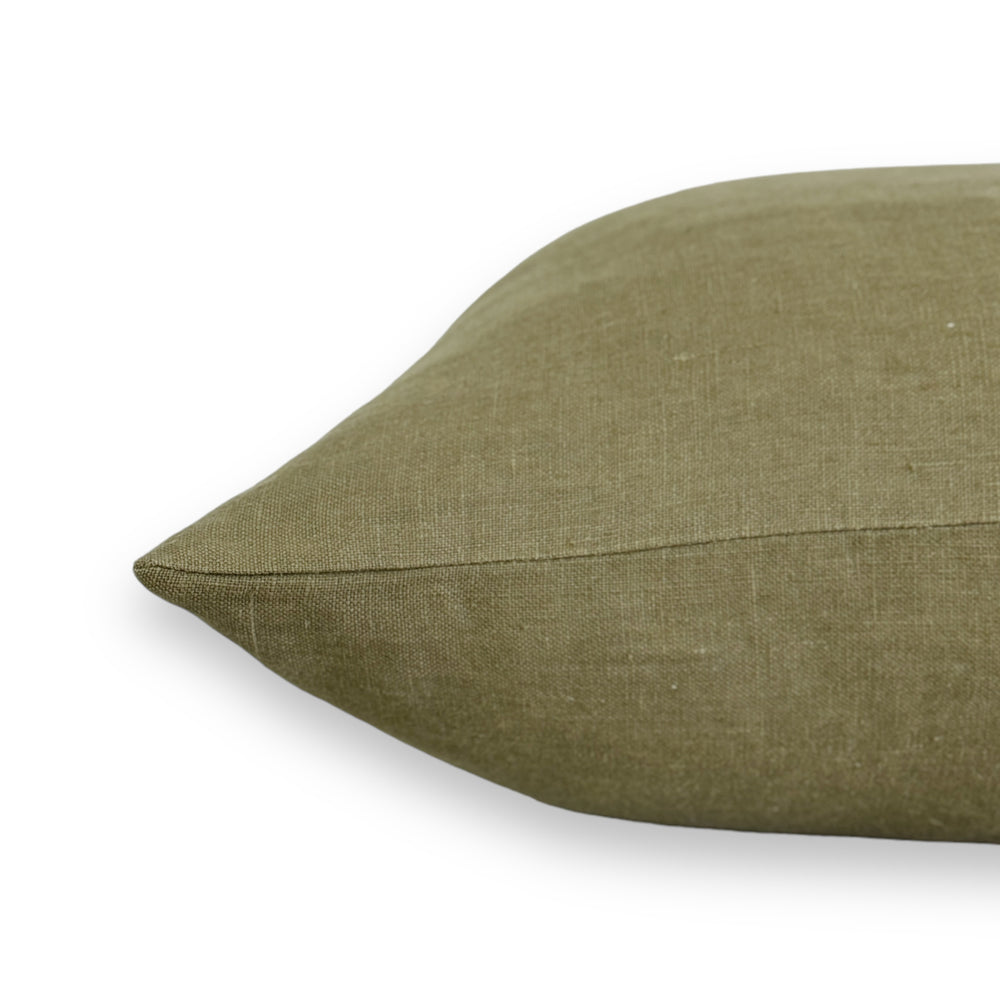 Moss Linen Pillow Cover- Multiple Sizes