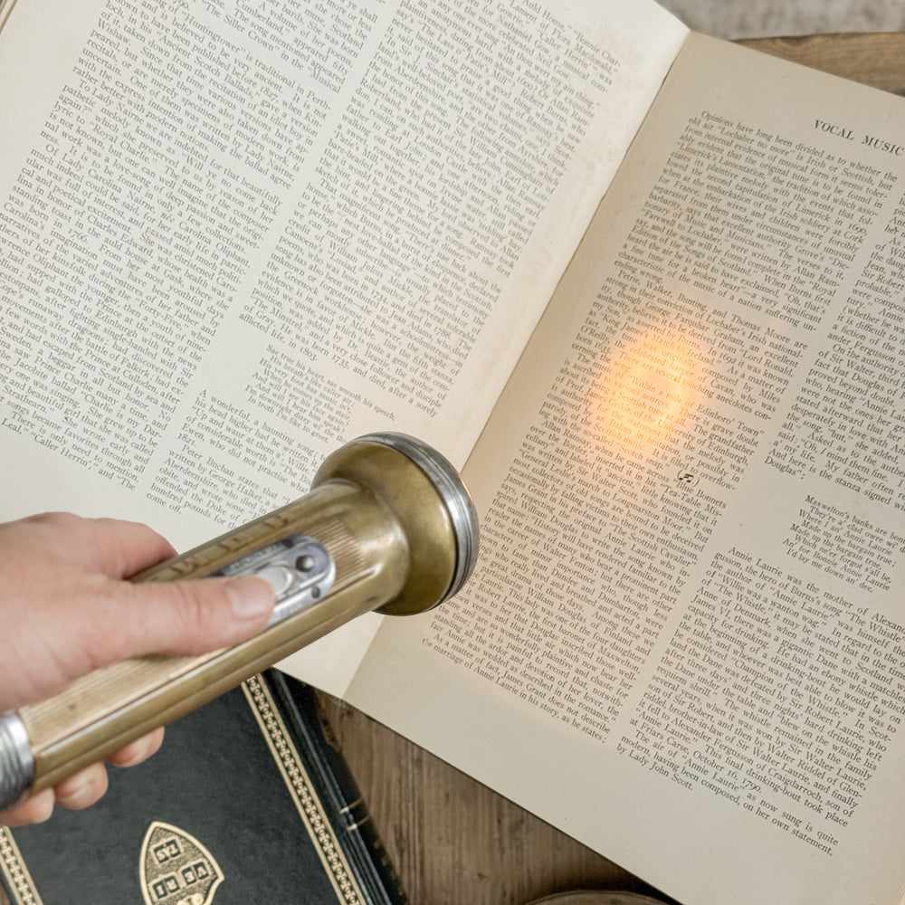 Vintage Homart Gold Flashlight- Santa Catcher