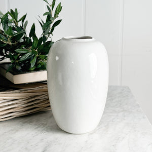 Vintage White Vase.