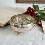 Vintage Silver Flower Frog