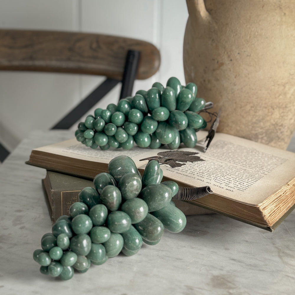 Vintage Green Marble Grapes