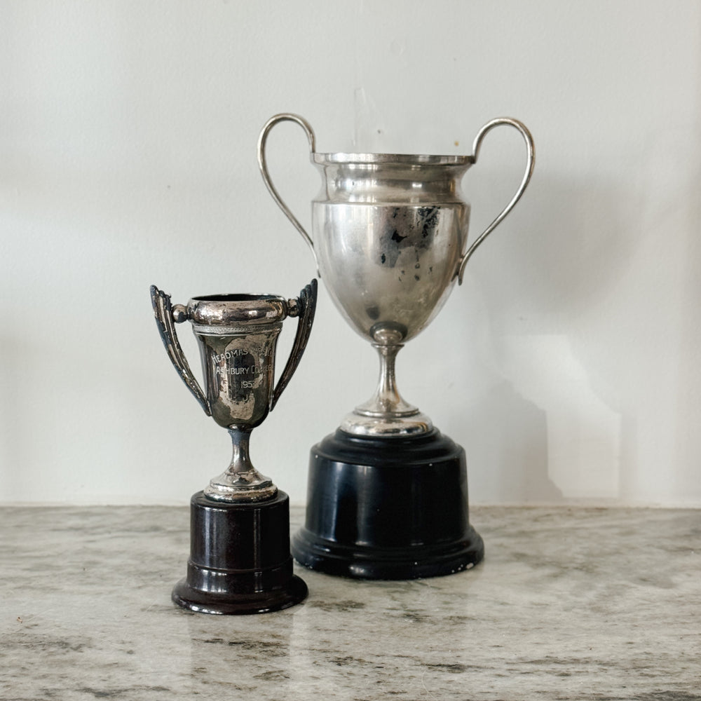 Vintage Silver Trophy Pair