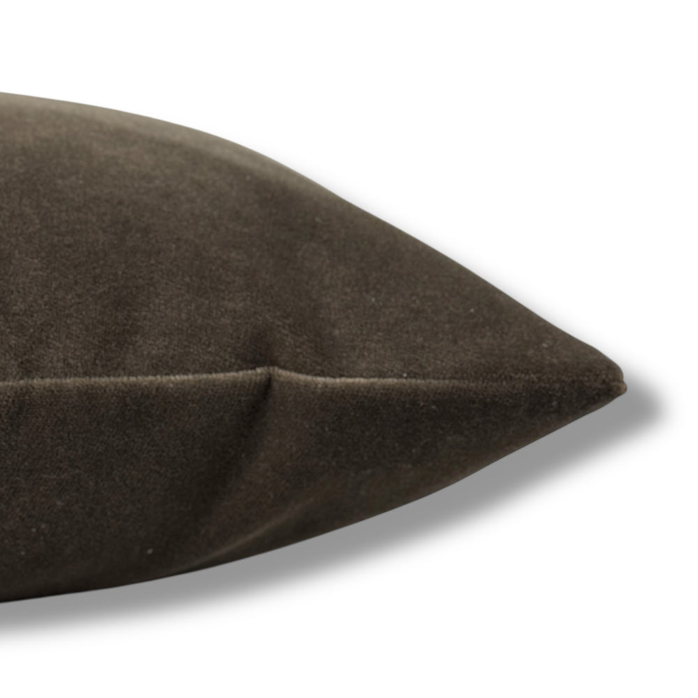 Truffle Velvet Pillow Cover- Multiple Sizes.