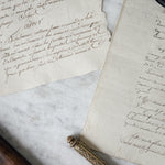 Antique 1700's Stamped French Documents.