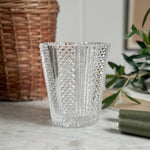 Vintage crystal candleholder vase