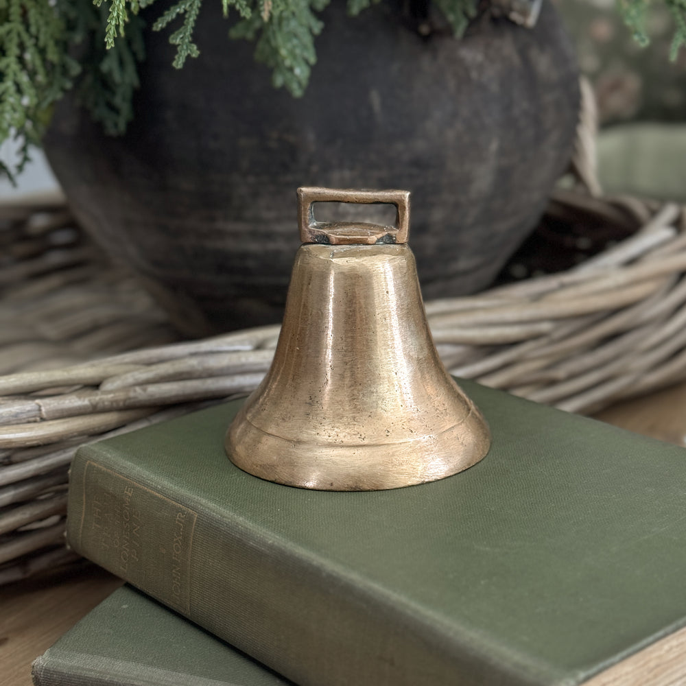 Vintage brass polished bell.