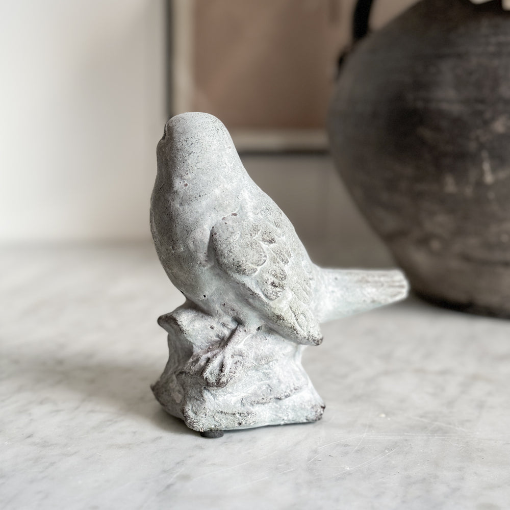 Grey concrete bird