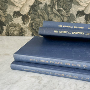 Vintage set of 4 navy engineering books.